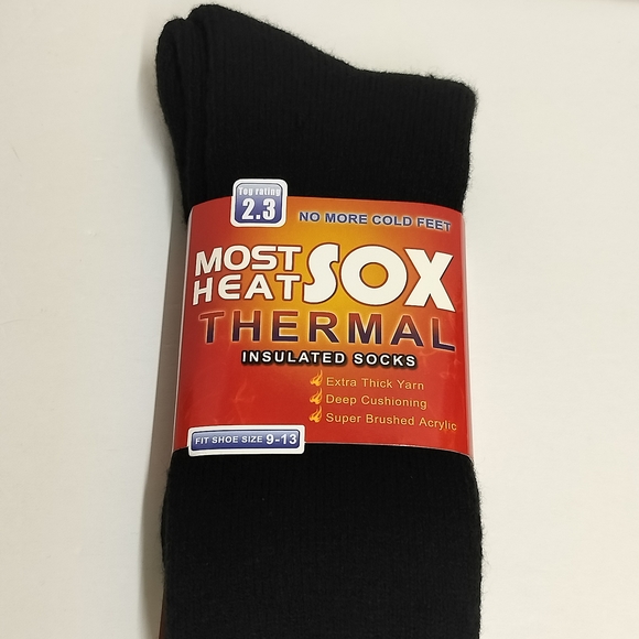 Thermal Insulated Black Socks - Picture 1 of 4